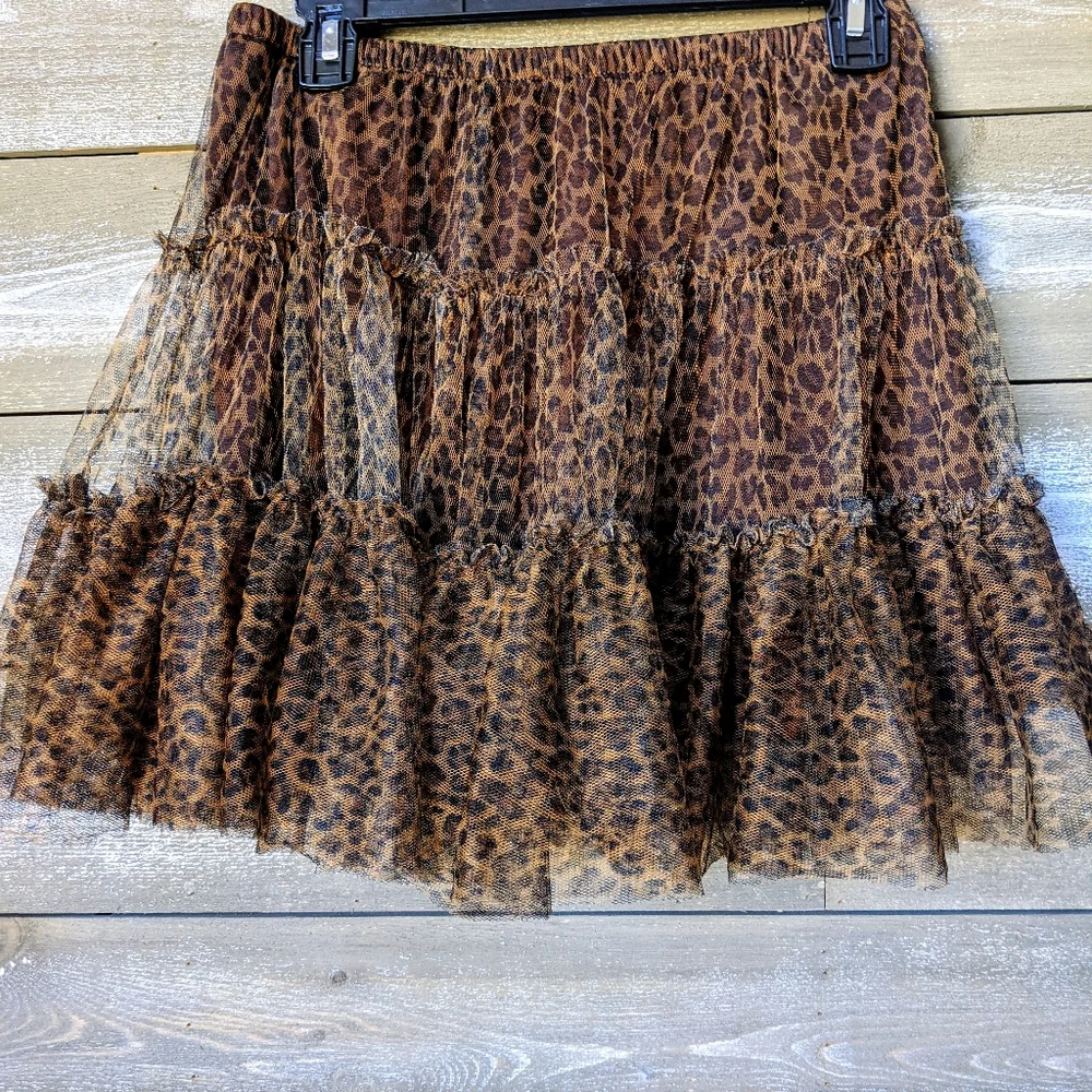 CowGirl Justice Girls Leopard Print Tutu Skirt